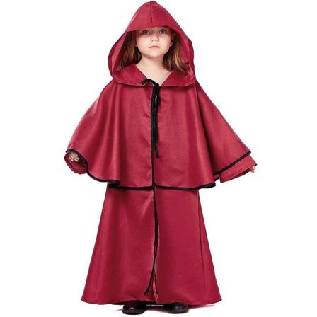 Röyhelöinen hupullinen viitta, lasten Cosplay-asun väri1 M