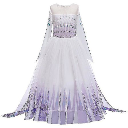 Kids Girl Frozen 2 Costume Queen Elsa Princess Cosplay Party Fancy Dress