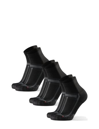 Long Distance Running Socks 3-Pack Black Danish Endurance