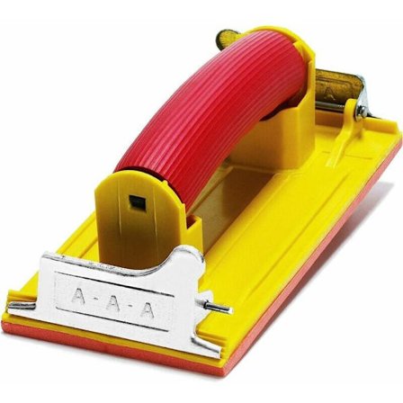 Slipkloss med svamp, handslip för gipsskivor glasbillackering