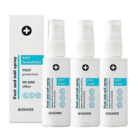 3 st Fot- och nagelspray, Naturlig och kraftfull fotvård