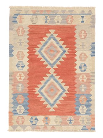 Kelim Ghashghai Vloerkleed 103X145 Beige/Rood Perzië