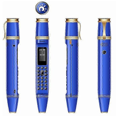 Type B BM111 0,96-tommer Pen Form Mini Mobiltelefon Dual SIM Dual Standby Mobiltelefon
