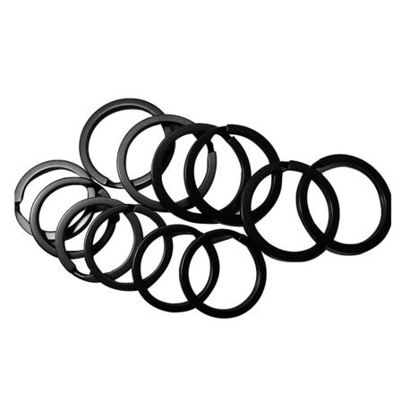 40 stk Nøgleringe Flad Split Ring Nøgleringe Til Charms Smykkefremstilling Nøgler