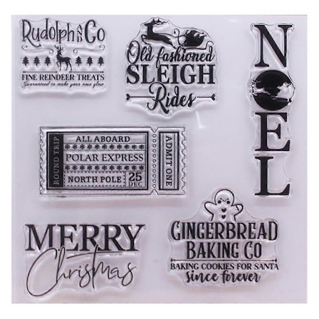 God Jul Silikon Klar Stämpel DIY Papperskonst Hantverk Journalföringstillbehör