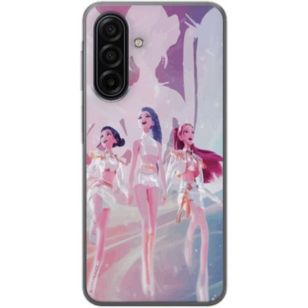 Yhteensopiva Puhelinkuori Samsung Galaxy A17 5G K-Pop Demon Hunters hopeinen kolmikko idol anime kpop futuristinen lavastussuunnittelu