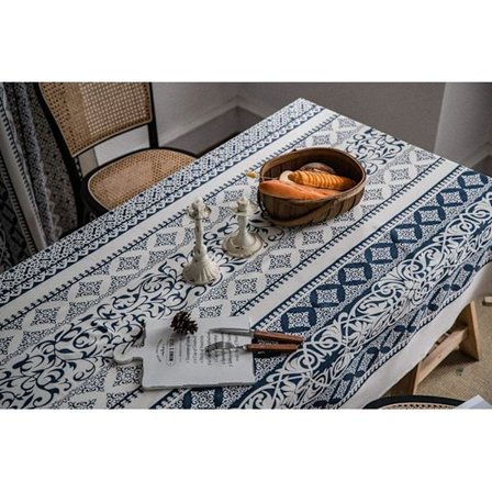 Vintage Lace Tex Dug, Linned Broderet Rektangel Citater Vaskbar Middag Picnic Dug, Assorteret Størrelse.