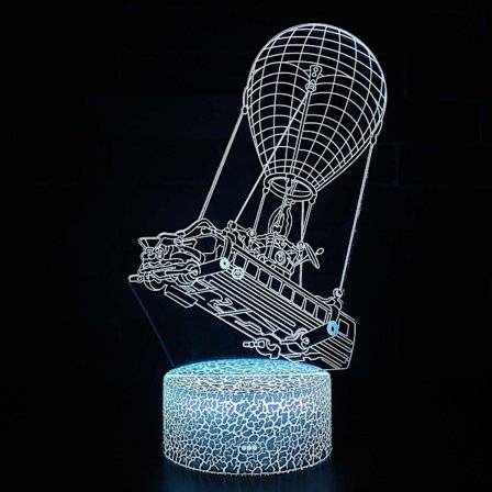 3D Illusion Lamp 7 Colors Optical Change Touch Light USB and Remote Control Art Deco Make A Romantic