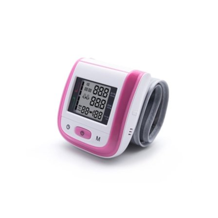 Elektronisk handledsmonterad blodtrycksmätare för mätning av hjärtfrekvens och puls Cuich (rosa)