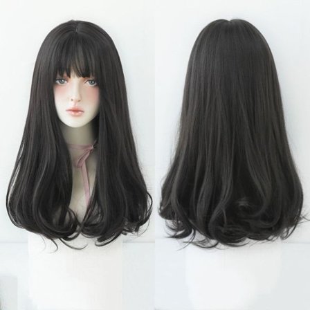 Naisten peruukki Ruskeat hiukset 3 3