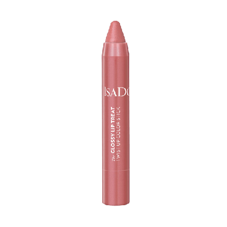 IsaDora The Glossy Lip Treat Twist Up Color Stick Bare Belle Läppglans Unisex Rosa 3,3G