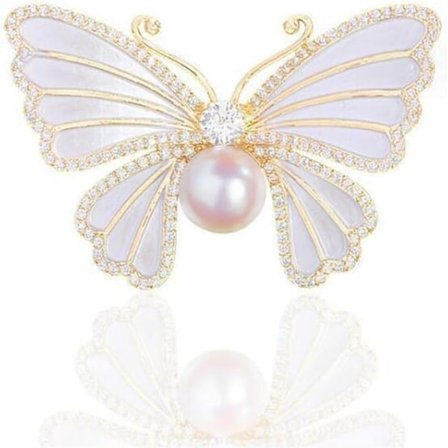 Sommerfugl Krystal Rhinestone Broche Nål til Kvinder Farverige Glitter Perle Nåle Hatte Tøj Kjole Tilbehør Smykker