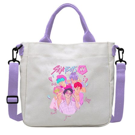 K-Pop Demon Hunters Skuldertaske | Stilfuld Crossbody Taske | Letvægts Fan Tilbehør*867-PL-Purple 2*