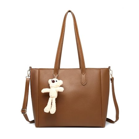 Populær stor veske høst og vinter ny myk skinnveske skulderveske messenger bag