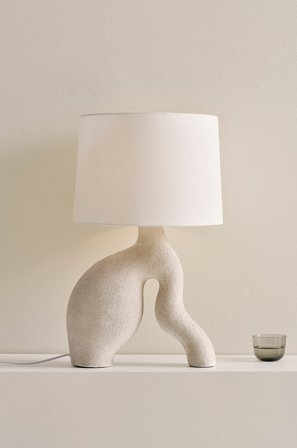 Jotex - ZIONE bordlampe Beige - Kjøp Bordlamper hos Jotex