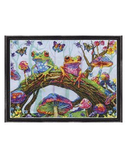 Broderikit Billede Magiske frøer - Design Works Crafts