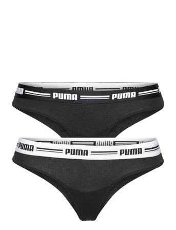 Puma Women String 2P Hang Stringtrosa Underkläder Svart PUMA