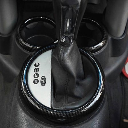 til Mini Cooper R50 R52 R53 2004 2003 2002 2001 Konsol Gearstangsring Ramme Gearstangspanel Trimdæksel Interiør Støvdækselring