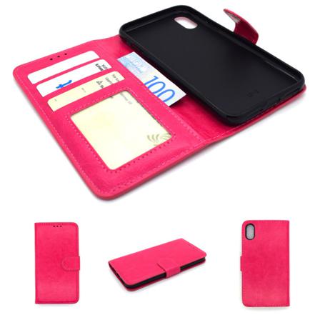 Iphone X Plånbok Fodral Skydd Sky Case Rosa Rosa