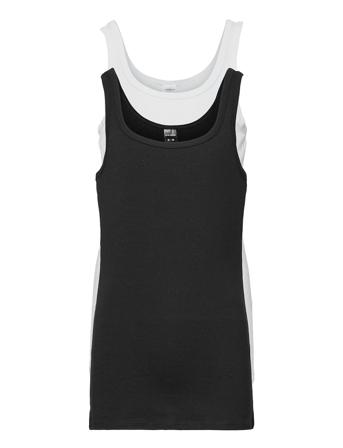 Top T-shirts Sleeveless Musta Schiesser