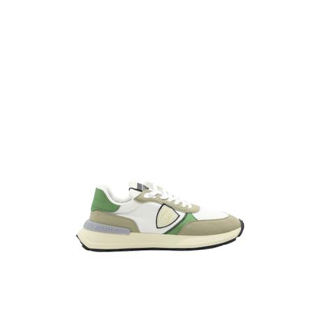 Philippe Model, Side Logo-Patch Sneakers Wit, Heren, Maat:40 EU,rubber
