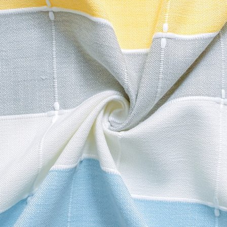 Rektangulär bomull linne duk enfärgad gitterbroderi