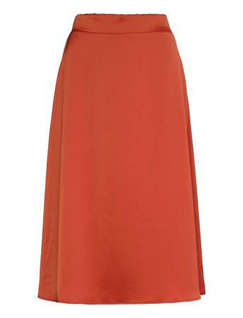 Yasblura Hw Midi Skirt D2D Red YAS