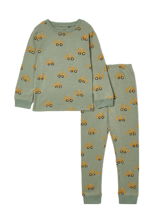 Å KIDS Pyjamas med tryck POW Sovkläder & morgonrockar Grön 134/140