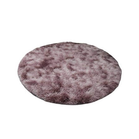 100x100cm Rund Matta till Sovrum, Tvättad, Halksäker, Dekorativ, Sängbordmatta för Barn, Vardagsrum