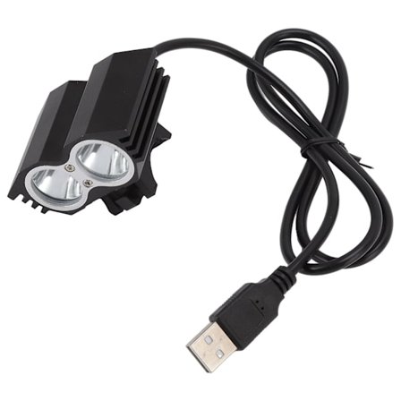 Led cykellampa 2000lm starkt ljus mountainbike strålkastare Usb utomhus nattcykellampa