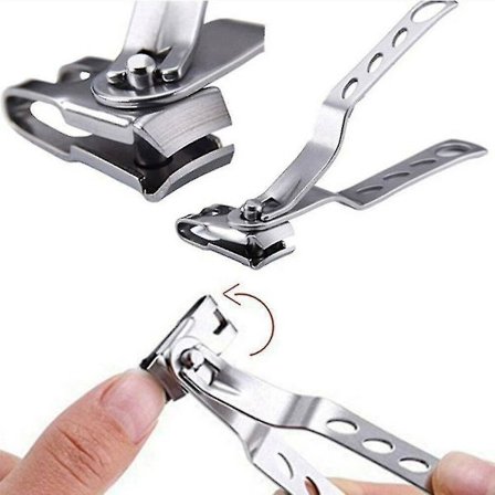 360 rostfritt roterande finger tånagelklippare fingernagel Mani