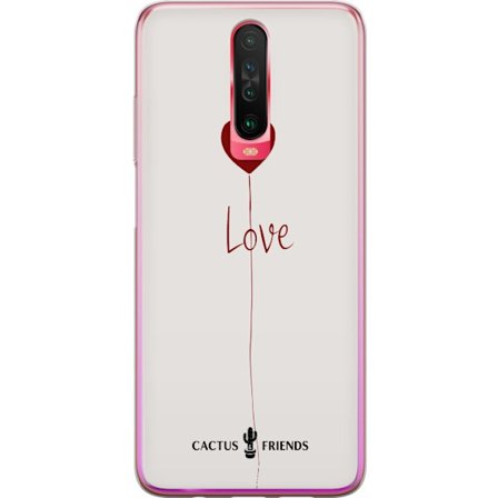 Yhteensopiva Puhelinkuori Xiaomi Xiaomi Redmi K30 Cactus and Friends - Love Balloon Minimal