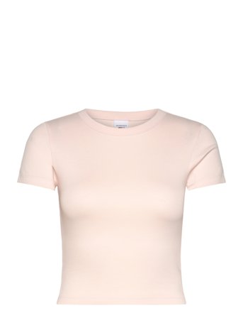 Gina Tricot Basic Tight Top - Pink - M