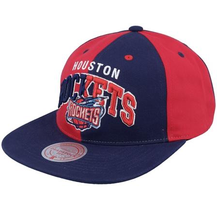 Mitchell & Ness - NBA Rot snapback Cap - Houston Rockets Pinwheel Of Fortune Navy/Red Snapback @ Hatstore