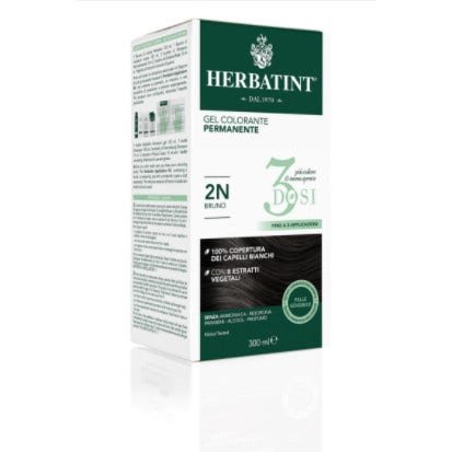 Herbatint Tintura Per Capelli Gel Permanente 2N Bruno 3 Dosi