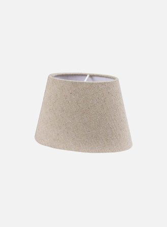 Isa skjerm Ø25 oval - natur lin