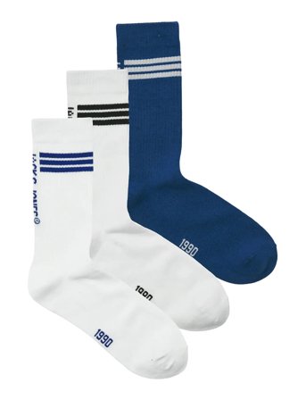 Jacjace Tennis Socks 3 Pack Patterned Jack & J S