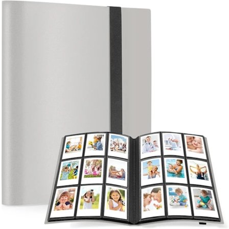 3-tommers Polaroid fotoalbum til 432 kort Grå[co]