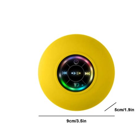 Trådløs bruse-højttaler, badeværelseshøjttaler med sugekop, trådløs 5.0, bærbar og vandtæt til brusebad