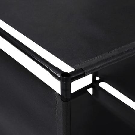 Vidaxl Trapphylla 130x45x170cm Tyg Svart