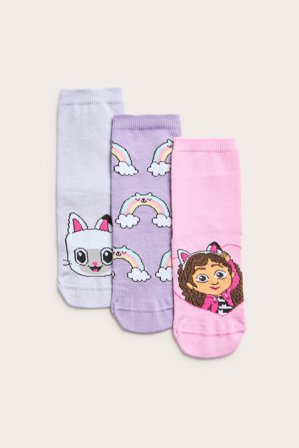 Kappahl | Strumpor 3-pack Gabbys dockskåp | Ljuslila