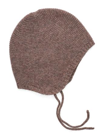 Nbngene Knit Hat1 Au Lil Accessories Headwear Hats Baby Hats Brun Lil'Atelier