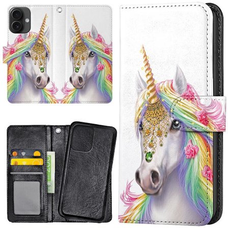 iPhone 16 - Mobilcover/Etui Cover Unicorn/Enhjørning