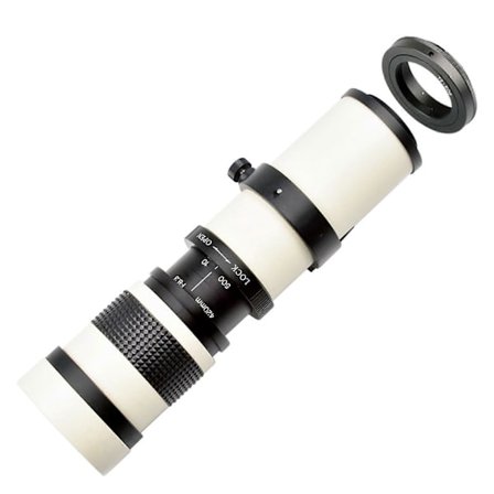 420-800mm F/8.3-16 Telefotolinse til 1200D 1300D 4000D 450D 550D 650D 760D 800D 77D 90D 80D 70D 60D 5DIV Kamera