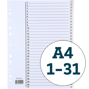 PERMREGISTER PLAST 1-31 A4