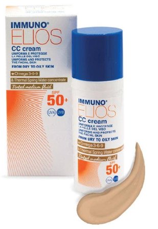 Immuno Elios cc Cream Spf50+ Tinted Medium 40 ml