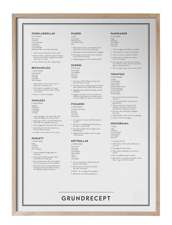 Kunskapstavlan | Grundrecept | 30X40
