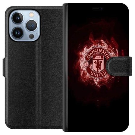 Kompatibelt Plånboksfodral till Apple Apple iPhone 13 Pro Manchester United fotboll klubb