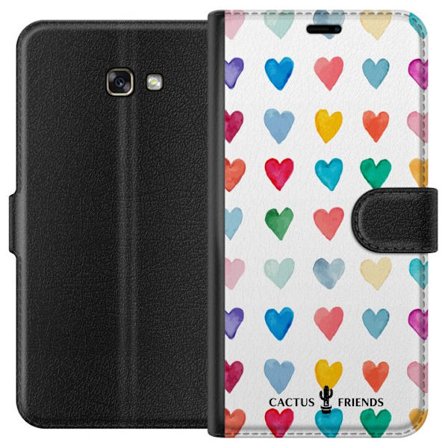 Yhteensopiva Lompakkokotelo Samsung Samsung Galaxy A3 (2017) Cactus and Friends - Watercolor Love Grid