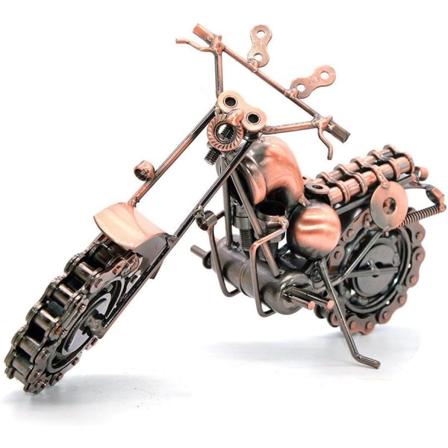 Kreativ handgjord smidd smidesjärn motorcykelmodell metall motorcykelserie modell Color 3
